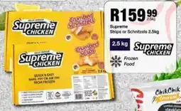 Take 'n Pay Supreme Strips or Schnitzels offer