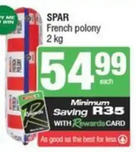Spar SPAR French polony offer