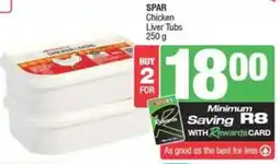 Spar SPAR Chicken Liver Tubs offer
