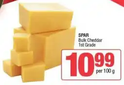 Spar SPAR Bulk Cheddar 1st Grade offer