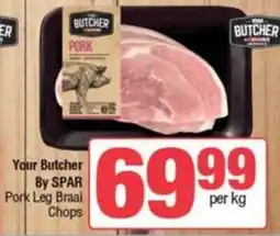 Spar Your Butcher By SPAR Pork Leg Braai Chops offer