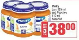Spar Purity Jars and Pouches Assorted offer