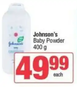 Spar Johnson's Baby Powder offer