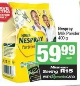 Spar Nespray Milk Powder offer