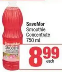 Spar SaveMor Smoothie Concentrate offer