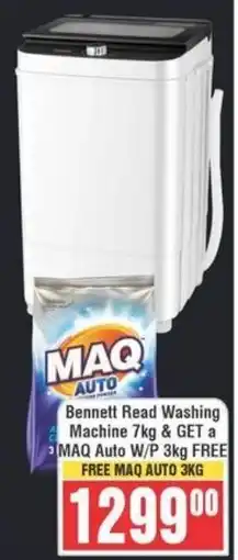 Frontline Bennett Read Washing Machine & GET a MAQ Auto W/P FREE offer