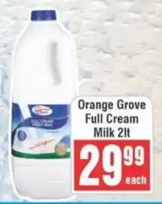 Frontline Orange Grove Full Cream Milk offer