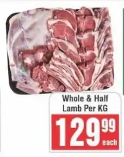 Frontline Whole & Half Lamb offer