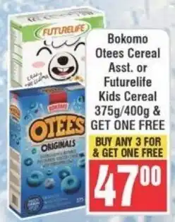 Frontline Bokomo Otees Cereal Asst. or Futurelife Kids Cereal offer