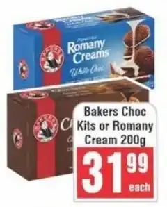 Frontline Bakers Choc Kits or Romany Cream offer