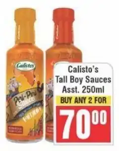 Frontline Calisto's Tall Boy Sauces Asst. offer