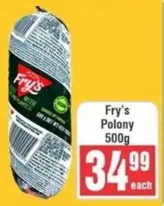 Frontline Fry's Polony offer