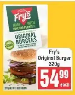 Frontline Fry's Original Burger offer