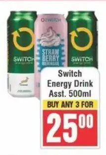 Frontline Switch Energy Drink Asst. offer