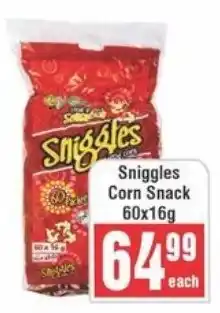 Frontline Sniggles Corn Snack offer