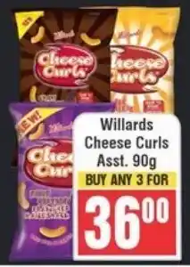 Frontline Willards Cheese Curls Asst. offer