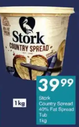 President Hyper Stork Country Spread 40% Fat Spread Tub offer