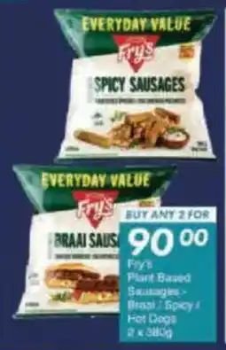President Hyper Fry's Plant Based Sausages Braai/ Spicy/ Hot Dogs offer