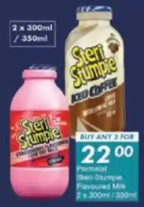 President Hyper Parmalat Steri-Stumpie Flavoured Milk offer