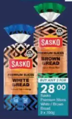 President Hyper Sasko Premium Slices White/ Brown Bread offer