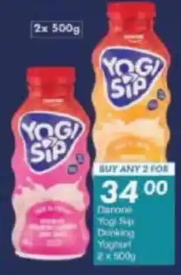 President Hyper Danone Yogi Sip Drinking Yoghurt offer