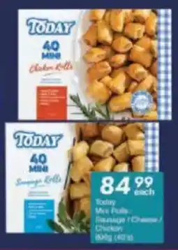 President Hyper Today Mini Rolls Sausage/ Cheese/ Chicken offer