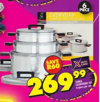 Shoprite Zebra cookware set offer