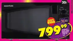 Shoprite Essentials black/ white microwave oven offer