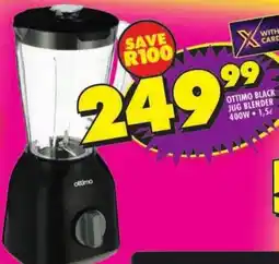 Shoprite Ottimo black jug blender 400w offer