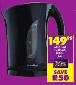 Shoprite Essentials cordless kettle offer