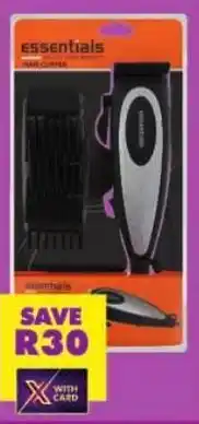 Shoprite Essentials soft grip hair clipper set offer