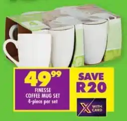 Shoprite Finesse coffee mug set offer