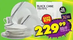 Shoprite Black cane dinner set offer