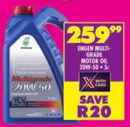Shoprite Engen multi-grade motor oil 20w-50 offer
