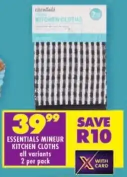 Shoprite Essentials mineur kitchen cloths offer