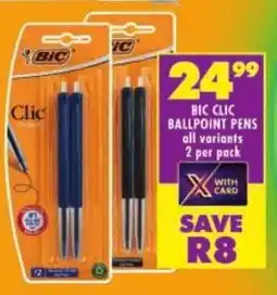 Shoprite Bic clic ballpoint pens offer