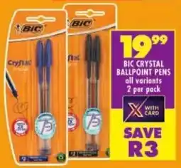 Shoprite Bic crystal ballpoint pens offer