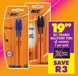 Shoprite Bic orange ballpoint pens offer
