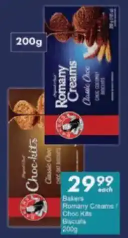 President Hyper Bakers Romany Creams Choc Kits Biscuits offer