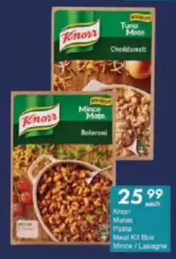 President Hyper Knorr Mates Pasta Meal Kit Box Mince/ Lasagne offer