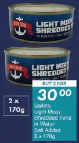 President Hyper Sailors Light Meay Shredded Tuna in Water Salt Added offer