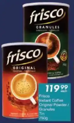 President Hyper Frisco Instant Coffee Original Powder/ Granules Tin offer