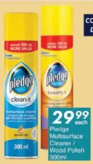 President Hyper Pledge Multisurface Cleaner/ Wood Polish offer