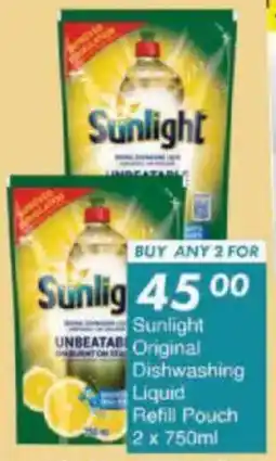 President Hyper Sunlight Original Dishwashing Liquid Refill Pouch offer