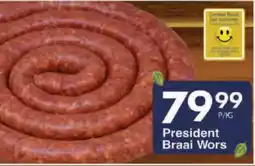 President Hyper President Braai Wors offer