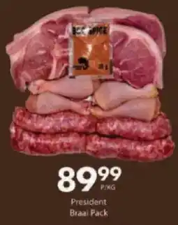 President Hyper President Braai Pack offer