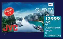 President Hyper JVC 75" QLED 4K Smart Google TV offer