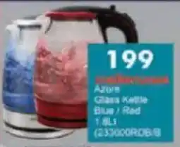 President Hyper Mellerware Azure Glass Kettle Blue/ Red offer