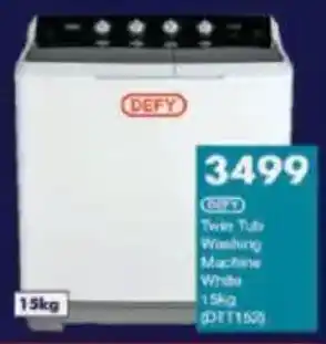 President Hyper Defy Twin Tub Washing Machine White offer