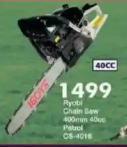 President Hyper Ryobi Chain Saw 400mm 40cc Petrol offer